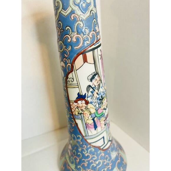 Heygill and H.F.P Oriental 2 Candle Holders Made in Macau One of a Kind RARE ORG - Picture 12 of 16